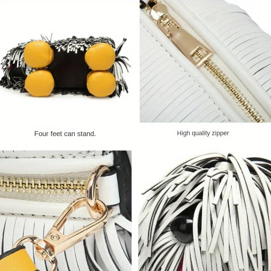 Women's Wallets and Handbags Luxury Designer PU Leather Crossbody Wallet Cute Dog Shaped Evening Bags Women's Bags
