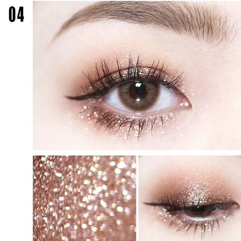 Glitter Eyeliner Waterproof Silver Rose Gold Glitter Liquid Eyeliner Makeup Eye Shadow