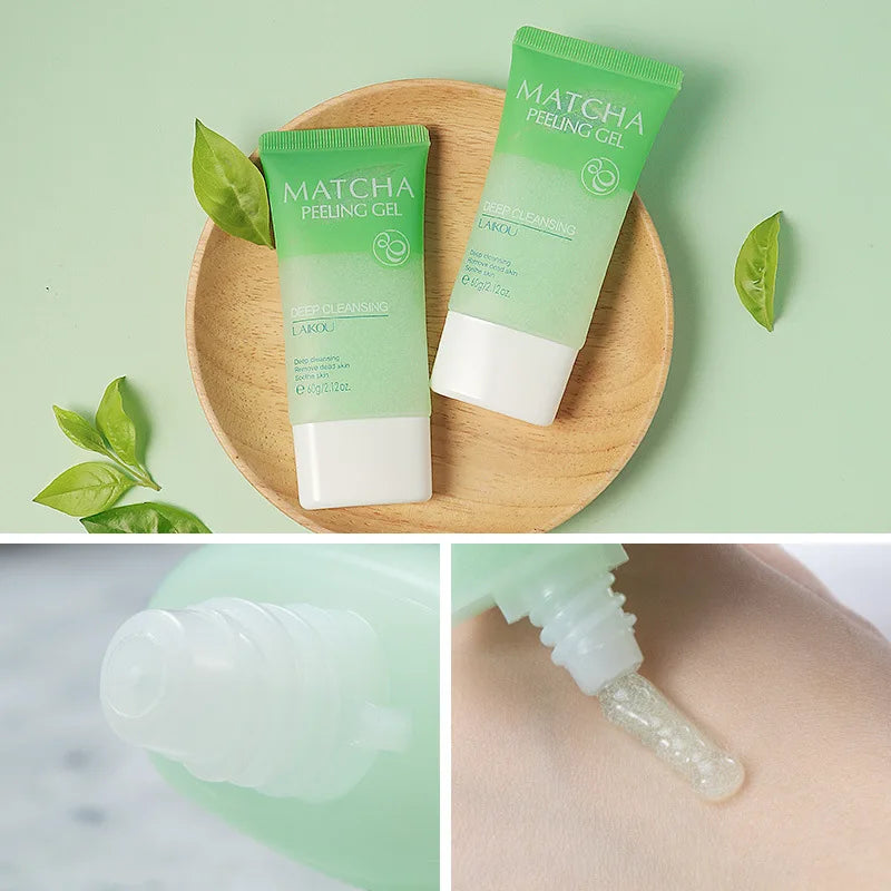 LAIKOU Matcha Exfoliating Peeling Gel Facial Scrub Moisturizing Whitening Nourishing Repair Scrubs Face Cream Beauty Skin Care