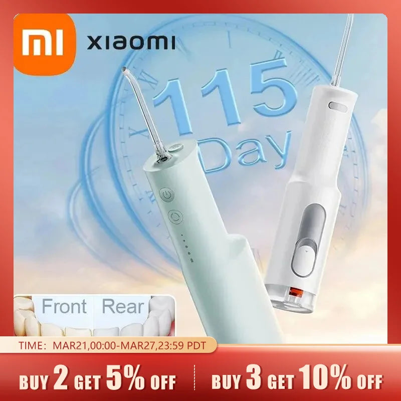 XIAOMI MIJIA Electric Oral Irrigator F300 Portable Water Pick Flosser MEO703 Teeth Whitening Cleaner 240ML 2000 Times/Min 4 Mode