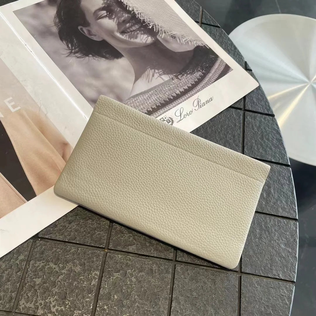 Leather Ladies Clip Clutch