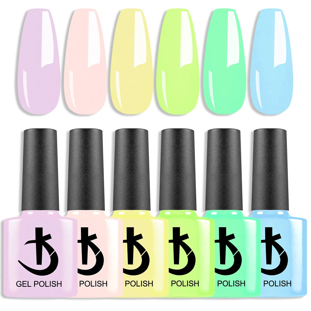 KODI JYJ Latest 7.5ml Gel Nail Polish Manicure Semi-permanent Varnish Hot Sale Nude Colors UV LED Permanent Enamels Neon Gellac