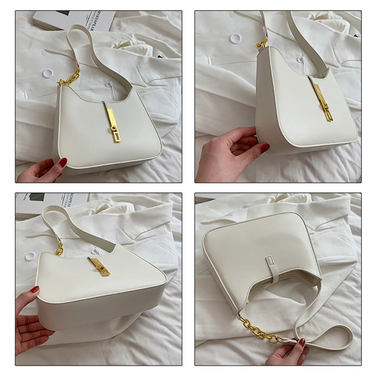 Small Designer Luxury Bag Female PU Leather Single Shoulder Underarm Bag For Women Fashion Versatile Handbag With Advanced Sense