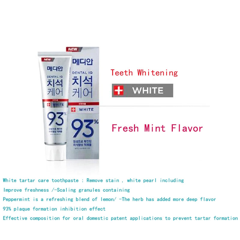 Toothpaste Dental Care 93% Advanced Tartar Solution Korea Whitening Toothpaste Smoke Stains Remove Teeth Oral Care зубная паста