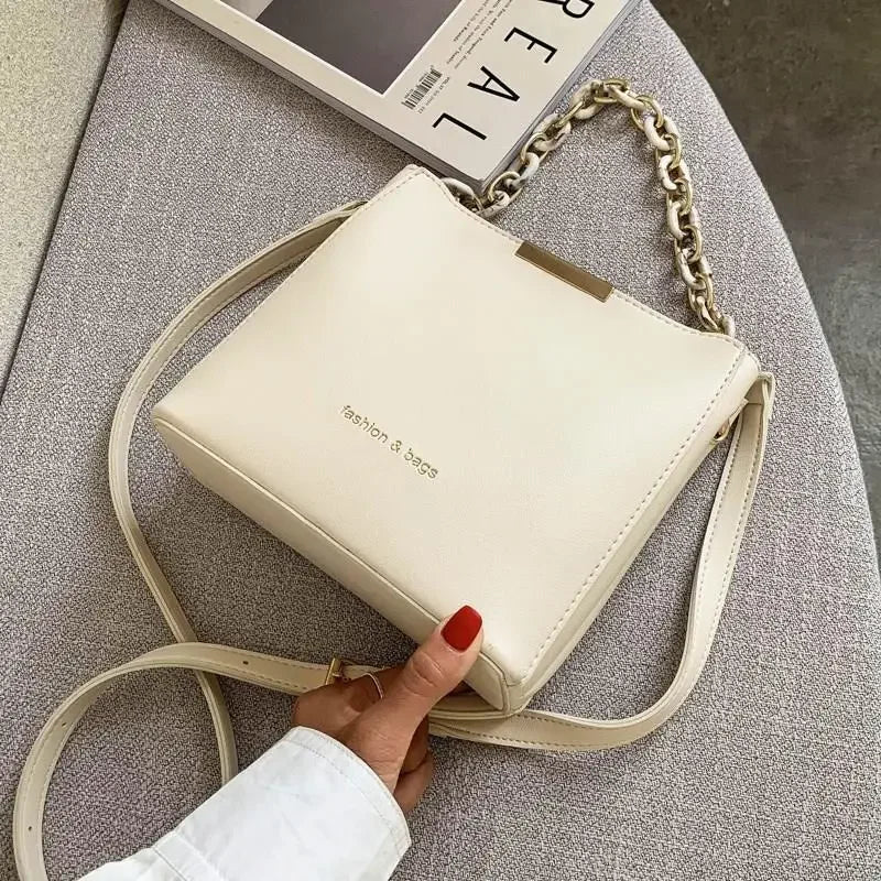 Hot Sale Flap Sling Shoulder Bags for Women Solid Color Crossbody Messenger Bag Purse Female Leather Handbag Pocket Shoulder Bag