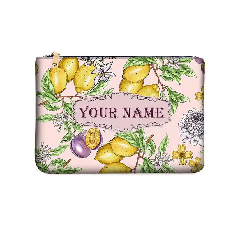 Spring Summer WOMAN BAG Fashion Designer Party Clutch Personalized Custom Print Name Letter Beach Bag Travel Cosmetic Bag