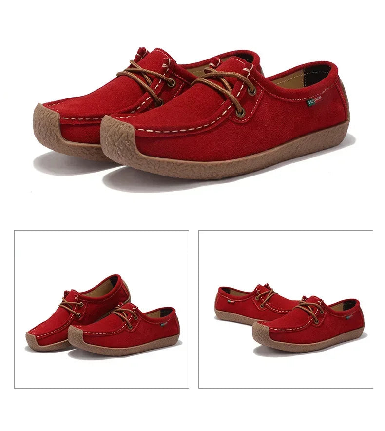 Women Flats Fashion Casual Sneakers  Autumn New Comfortable Female Casual Walking Footwear Fashion Large Size Loafers Shoes