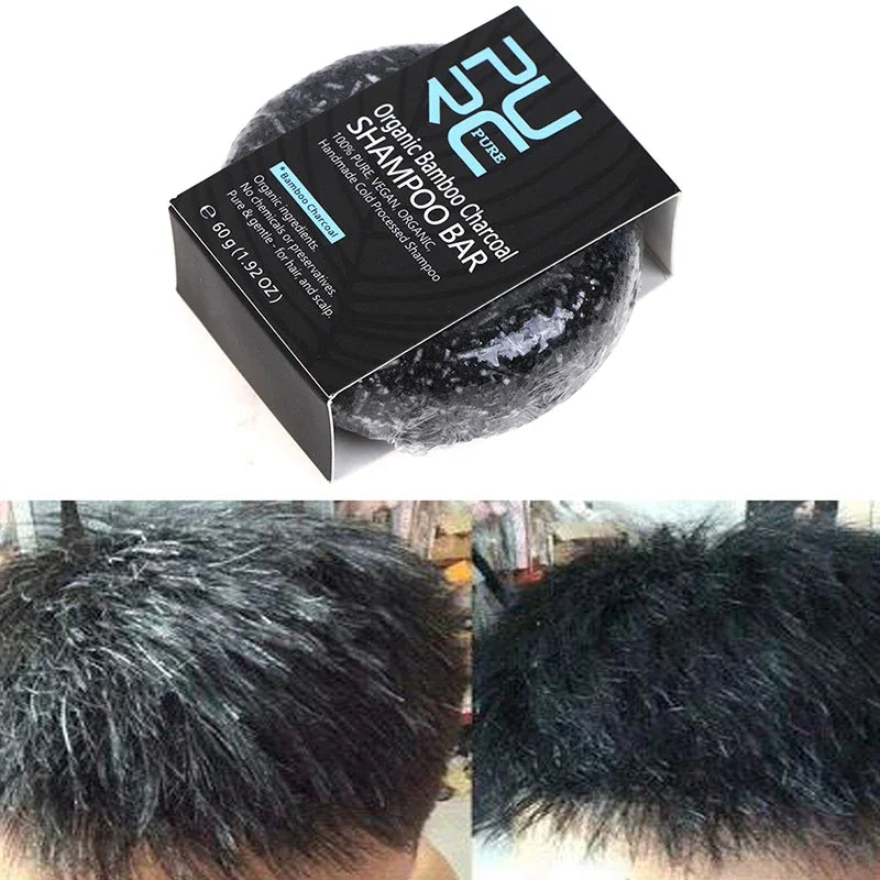 Hair Darkening Shampoo Bar, Repairs Gray & White Hair