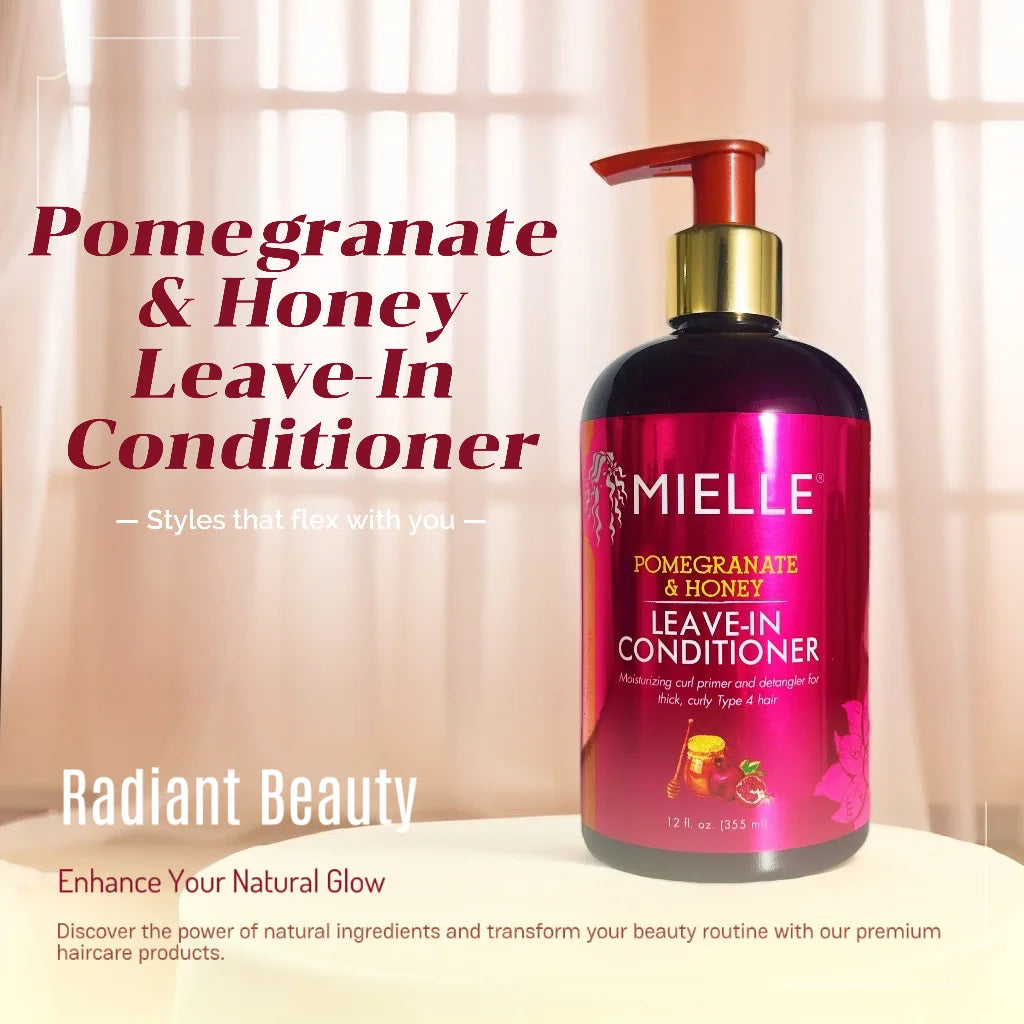 Mielle Hair care product Pomegranate & Honey Leave-In Conditioner for thick curly hair Mielle Provides long-lasting moisture