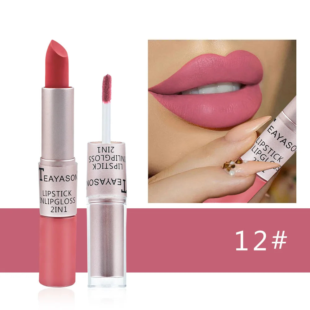 2 In 1 Matte Liquid Lipstick