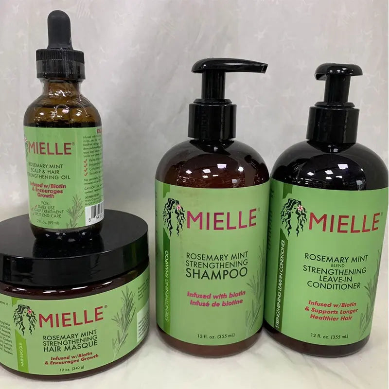 355ML Mielle Organics Rosemary Mint Enhanced Hair Mask Essential Oil Strong Conditioner Moisturizing Repair Hair Care Shampoo