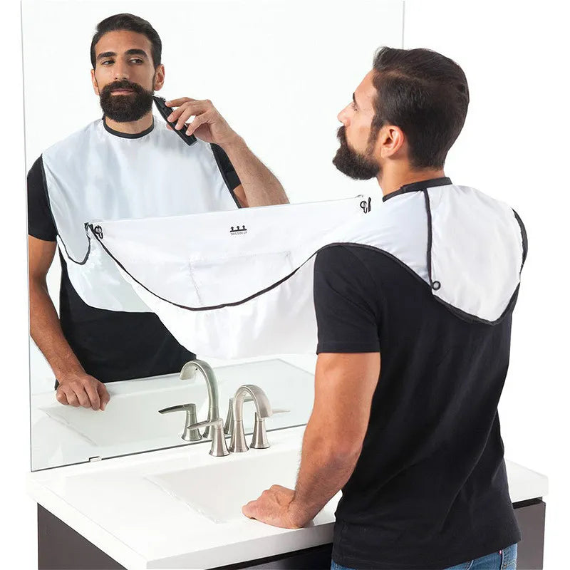 Men's Bathroom Shaving Aprons Beard Shaving Apron Care Bib Face Shaved Hair Adult Bibs Shaver Cleaning Hairdresser