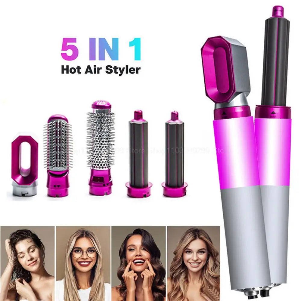 Hair Dryer 5 in 1 Hot Comb Multi Hair Styler With Curling Iron Hair Straightener With Hair Brush For Dyson Airwrap Hair Dryer