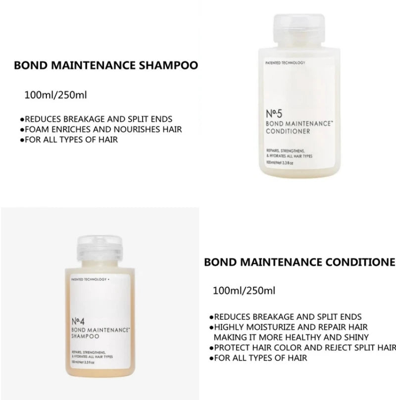 Shampoo Conditioner Repair Damaged Hair Smooth Moisturizing Nourishing Improve Dry Reduces Split Ends Softer 250ml