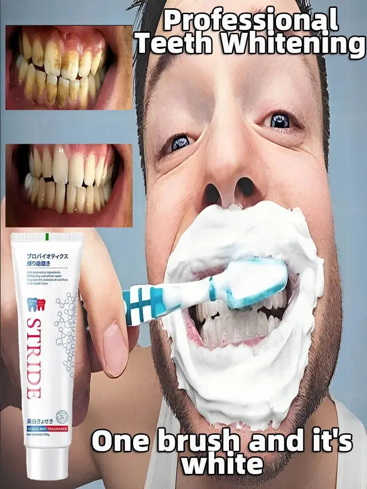 STRIDE Whitening Toothpaste Periodontitis Cleaning Toothpaste Refreshing Bad Breath Mouth Odour Dental Calculus Sensitive Teeth