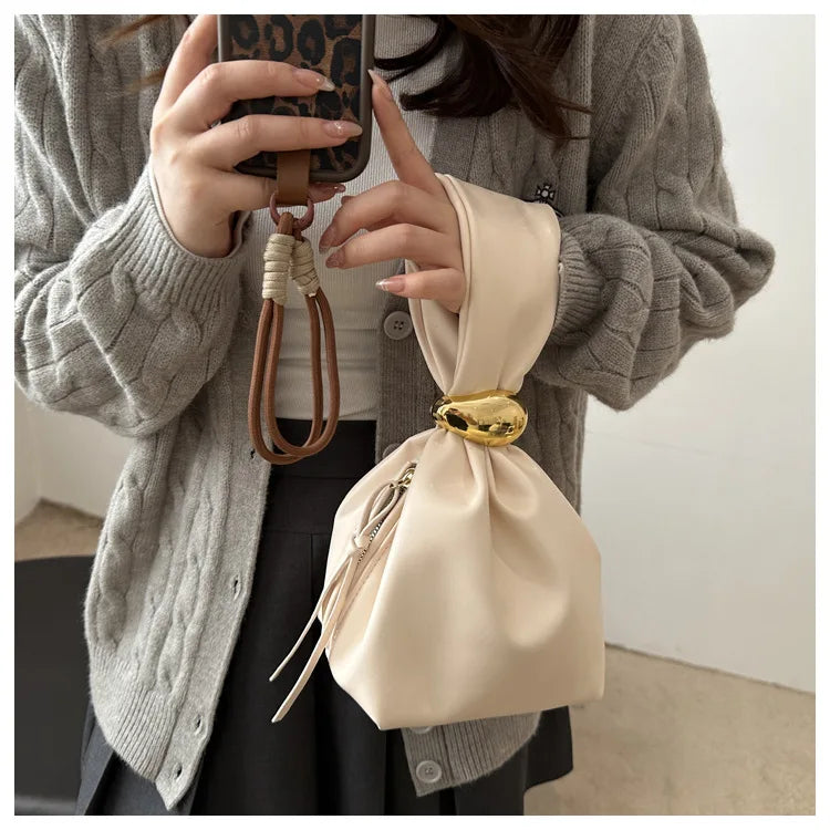 Luxury Personality Leather Clutch Bag