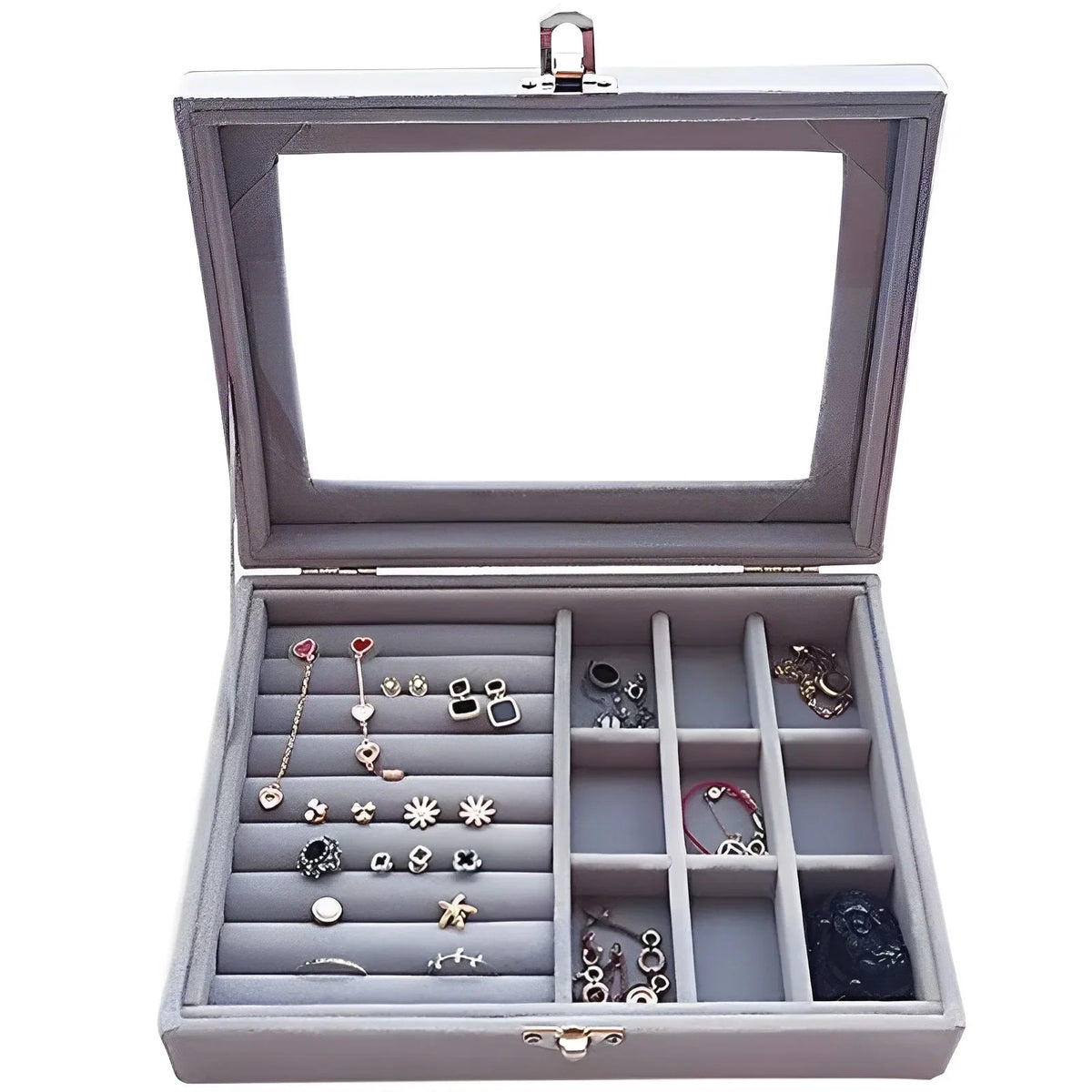 Fashion Portable Velvet Jewelry Organizer Box