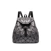 Women Backpack matte Geometric bag Female Backpacks For Teenage Girls Bagpack Drawstring Bag Holographic Backpack