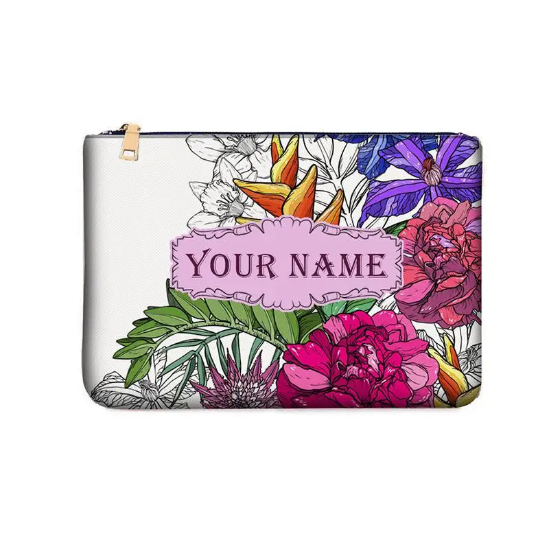 Spring Summer WOMAN BAG Fashion Designer Party Clutch Personalized Custom Print Name Letter Beach Bag Travel Cosmetic Bag