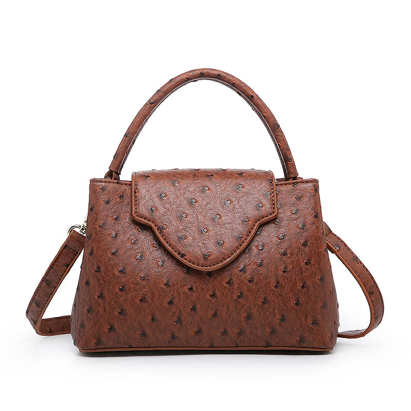 2023 Fashion New Snake Handbag Luxury Brand Design Women Loved Shoulder Tote Bag Ostrich Leather Pouch