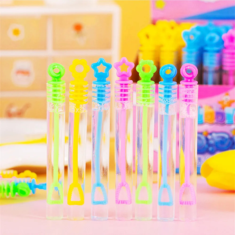 15Pcs Colorful Mini DIY Bubble Blowing Toys Kids Birthday Party Favors Guest Gifts Classroom Rewards Great Gift Fillers