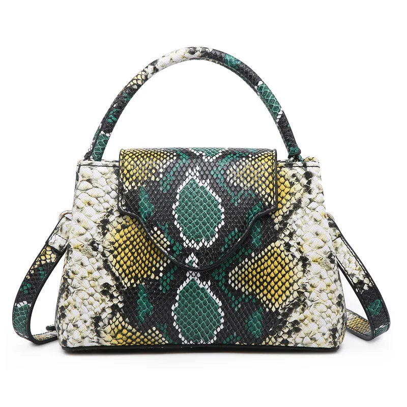 2023 Fashion New Snake Handbag Luxury Brand Design Women Loved Shoulder Tote Bag Ostrich Leather Pouch