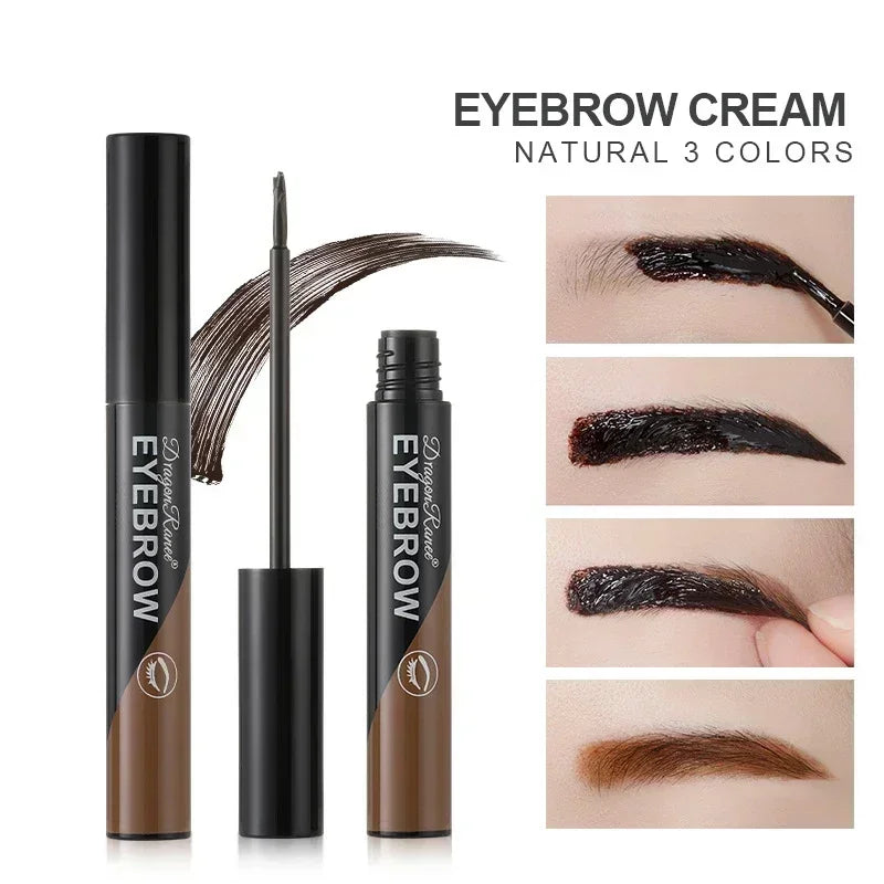 Black Brown Peel-off Eyebrow Gel Tint Makeup Waterproof Lasting Eye Brow Enhancers Liquid Gel Tear Wear Easy Natural Brow Tattoo