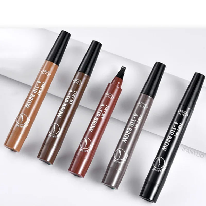 Microblading Eyebrow Pen Waterproof Fork Tip Eyebrow Tattoo Pencil Long Lasting Professional Fine Sketch Liquid Eye Brow Pencil