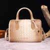 Ombre Crocodile Embossed Boston