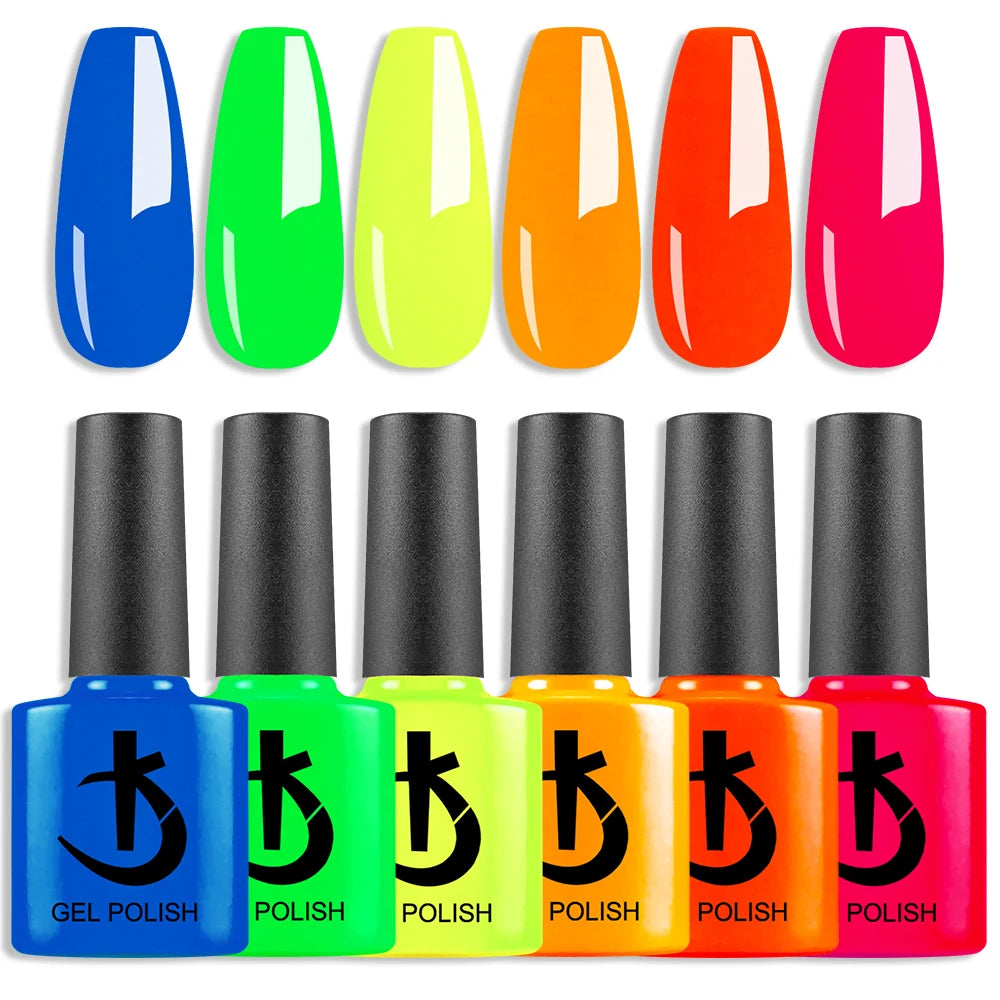 KODI JYJ Latest 7.5ml Gel Nail Polish Manicure Semi-permanent Varnish Hot Sale Nude Colors UV LED Permanent Enamels Neon Gellac