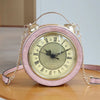 Luxury Design Vintage Alarm Clock Shape Handbag