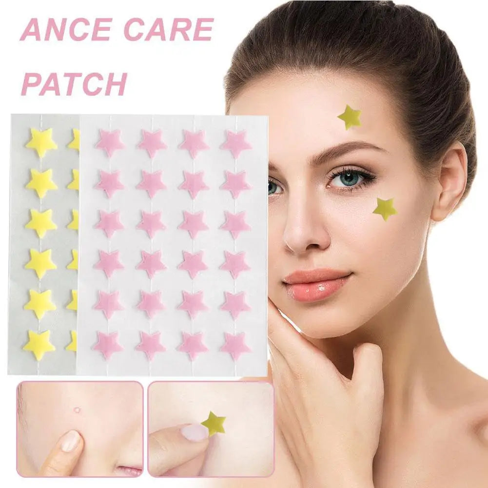 24pcs Star Pimple Patch Stickers Dazzling Colorful Face Acne Removal Skin Spot Sticker Beauty Face Care Care Makeup Tool