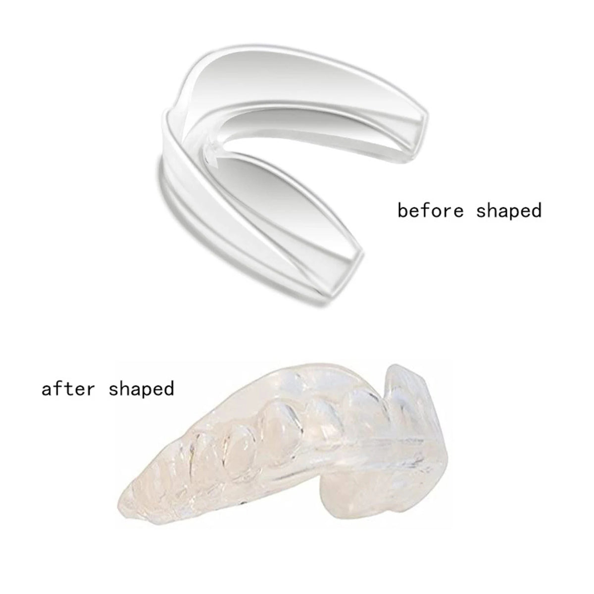 Anti Snore Mouthpiece Mouth Guard Set with Storage Case  Mouthguard Moldable Night Guards for Anti Snoring Bruxism Teeth