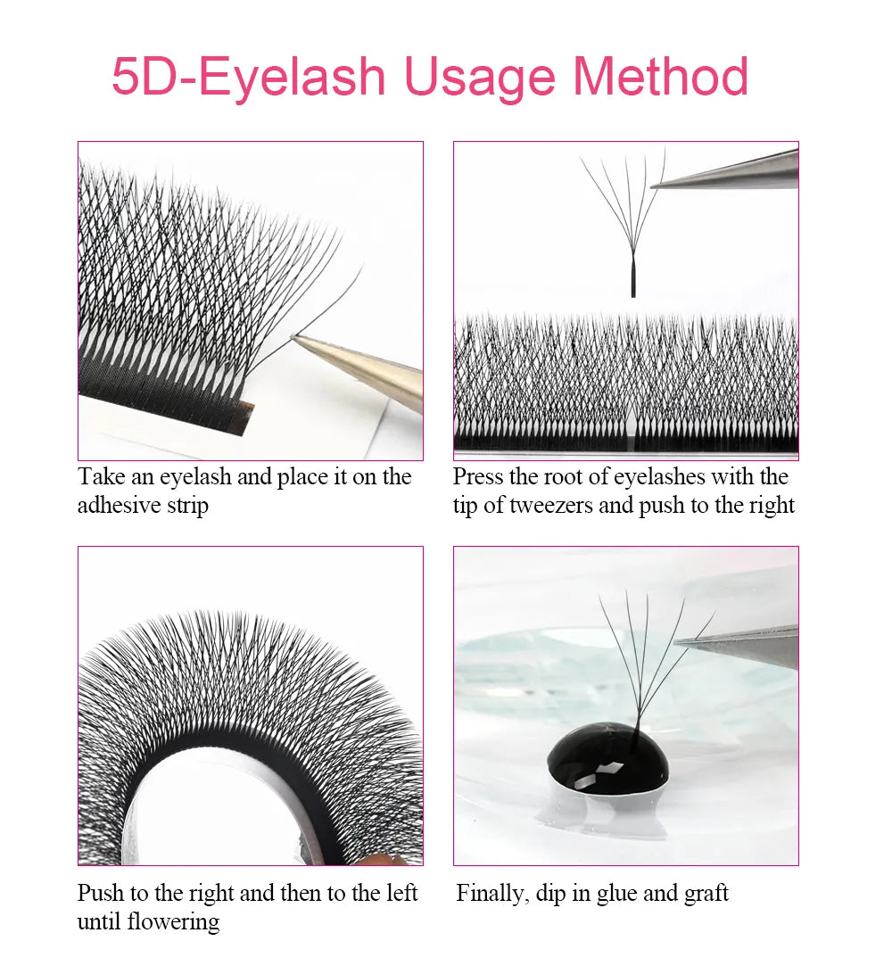 4DW Natural Soft High Quality Lashes Extensions 0.07 C/D