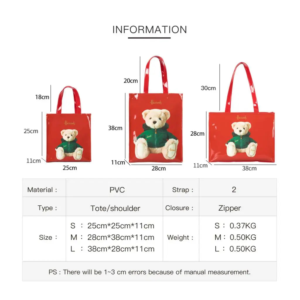 PVC Waterproof Eco Friendly Shopper Bags Women Large Capacity Shopping Totes Stylish Jelly Reusable Shoulder Bags Female Handbag
