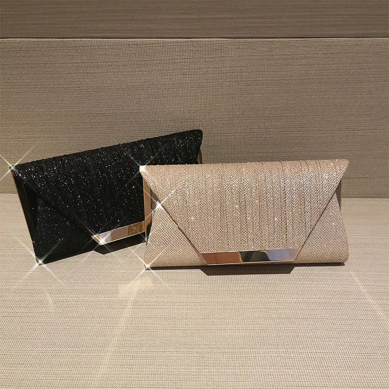 Popular Women Exquisite Evening Bag Party Banquet Glitter Purse Lady Elegant Wedding Clutches Handbag Female