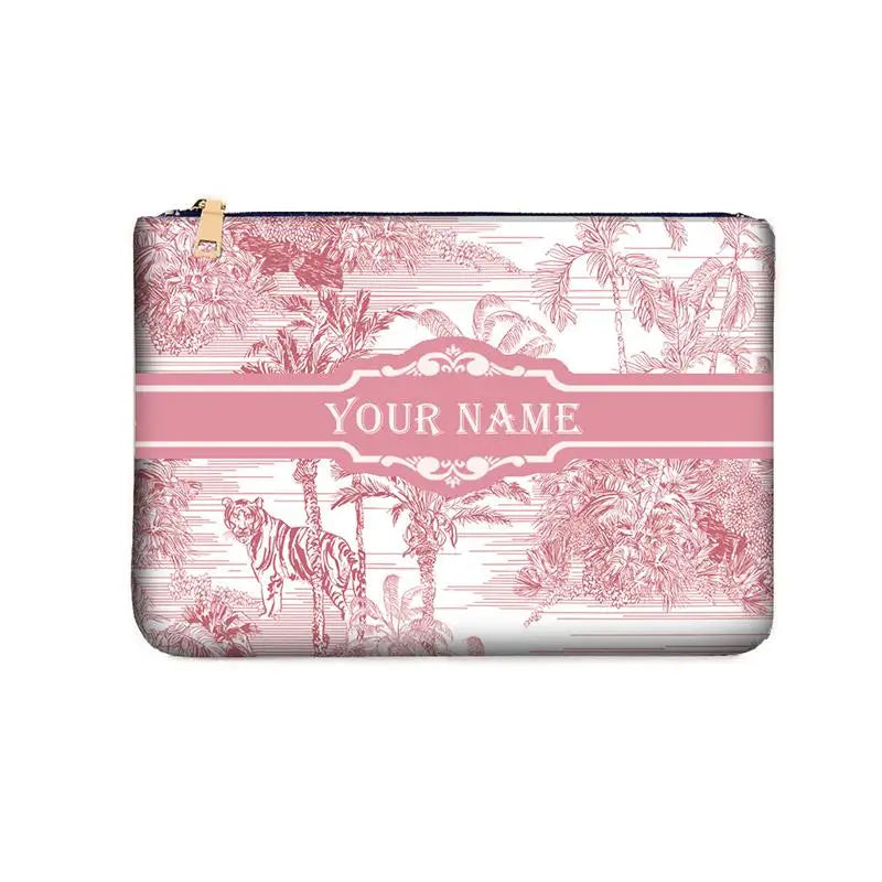 Spring Summer WOMAN BAG Fashion Designer Party Clutch Personalized Custom Print Name Letter Beach Bag Travel Cosmetic Bag