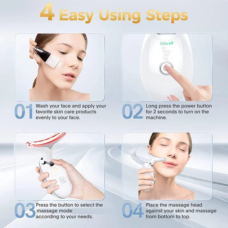 Facial and Neck Massage Tool, Suitable for Facial, Neck, and Leg Massage, for Women and Men Removedor de puntos negros Nose tape