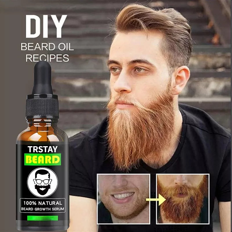 10ml TRSTAY Beard Growth Essence Oil Essential Oils Liquid Hair Grower Oil Hair Maintenance Beard Chest Hair Growth Solution