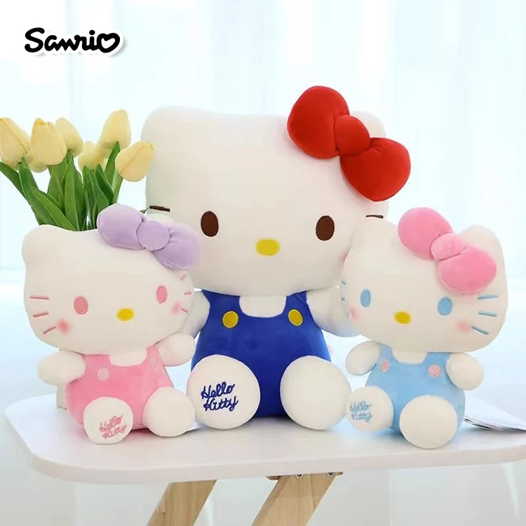 Sanrio Hello Kitty Kuromi Melody Cinnamoroll Stuffed Toys Cute Plush Toys Kawaii Baby Birthday Gifts Children Dolls For Girl Kid