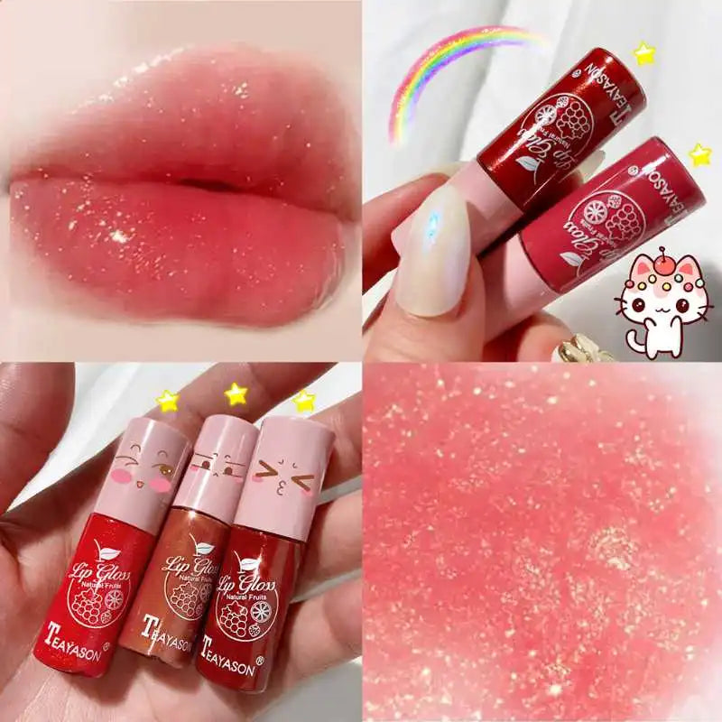 Jelly Lipsticks Lip Gloss Moisturizing Sexy Plumper Long Lasting Shiny Lips Tint Makeup Jelly Lip Stick Glaze Lipstick Cosmetics