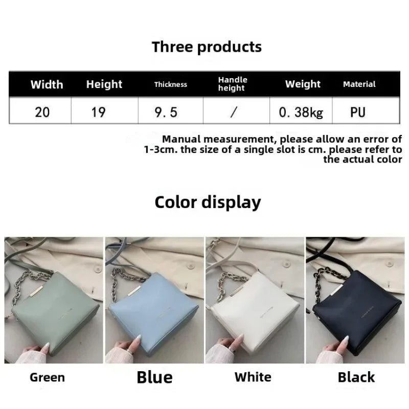 Hot Sale Flap Sling Shoulder Bags for Women Solid Color Crossbody Messenger Bag Purse Female Leather Handbag Pocket Shoulder Bag