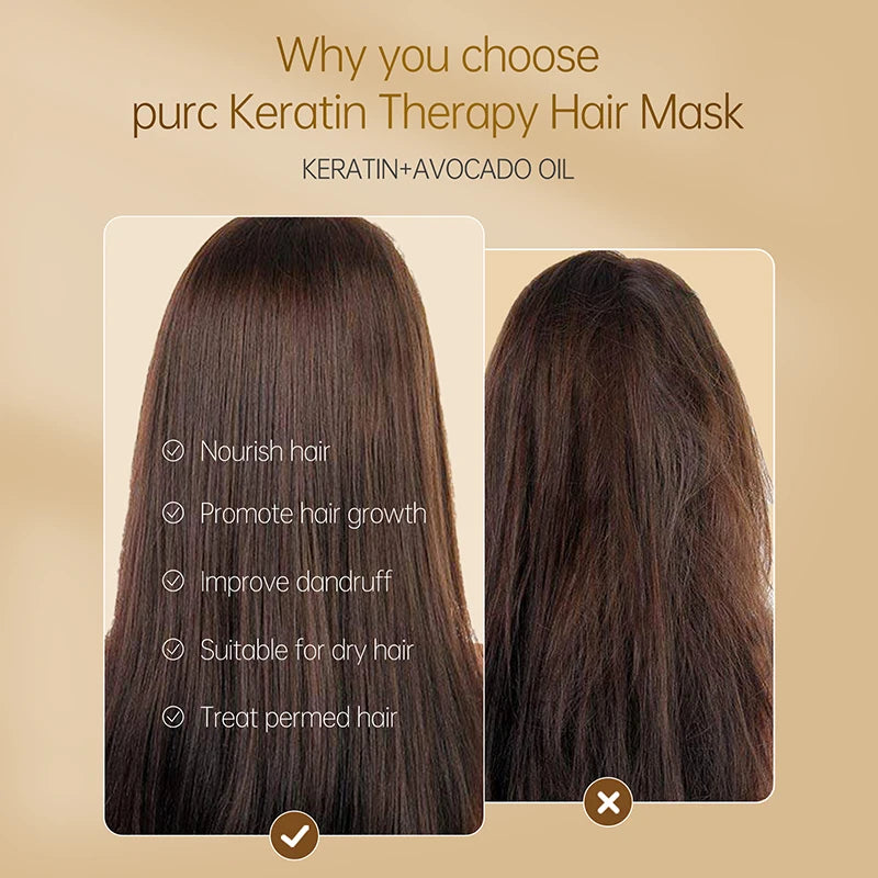 5/10 PCS Travel Keratin Therapy Hair Mask Frizz Dryness Repair For Hair Nourishing Shine Keratin Treatment Mask Anti Hair Loss