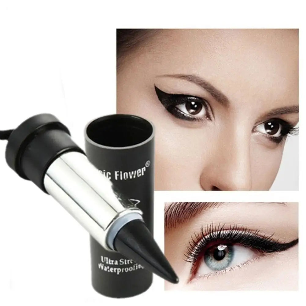 1PC Black Tube Lipstick-style Ribbon Eyeliner Black Lasting Portable Natural Eye Waterproof Liner Pen Cream Long Lasting