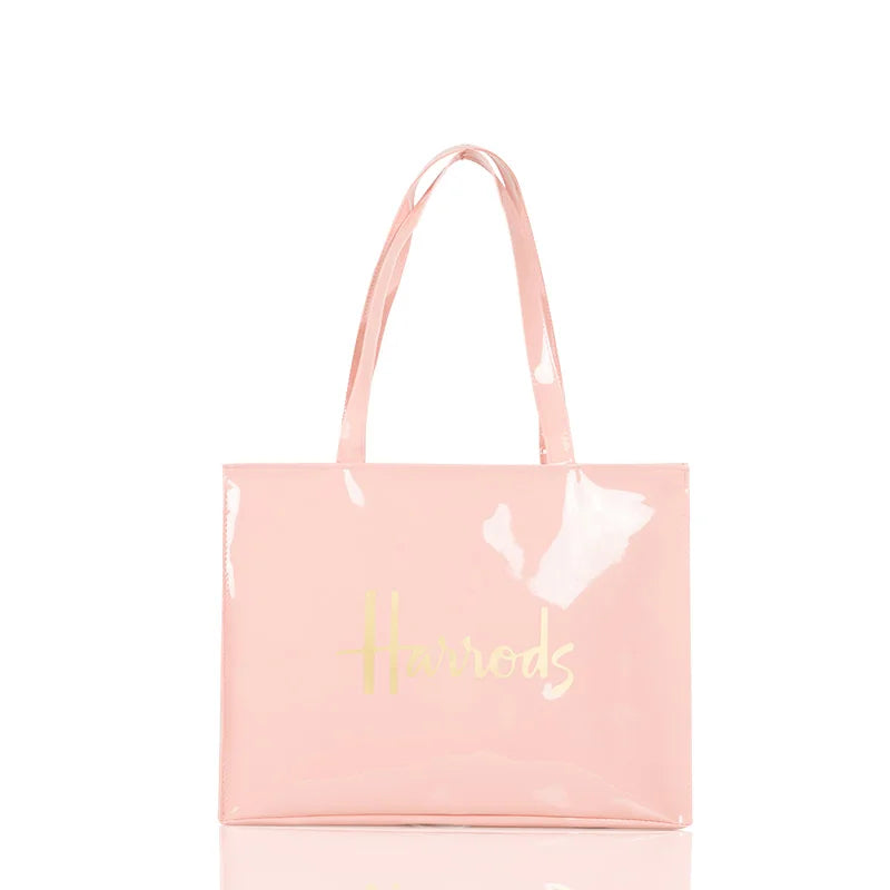 PVC Waterproof Eco Friendly Shopper Bags Women Large Capacity Shopping Totes Stylish Jelly Reusable Shoulder Bags Female Handbag