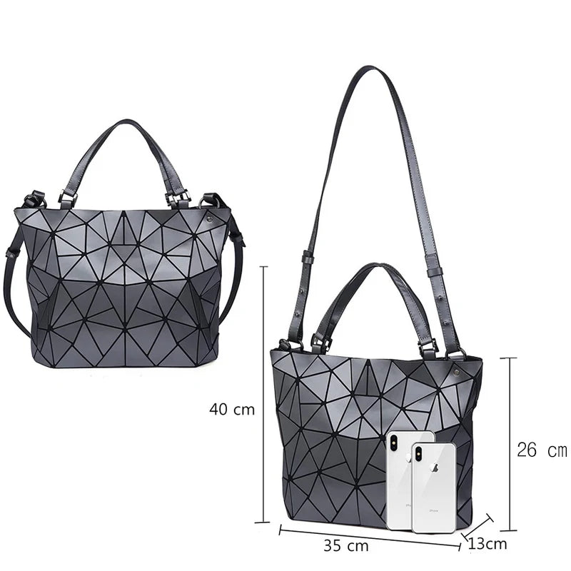 Handbags Bags For Women 2024 Designer Luxury Tote Bucket Bag Fashion Geometric Crossbody Shoulder Messenger Hand Bag Silver