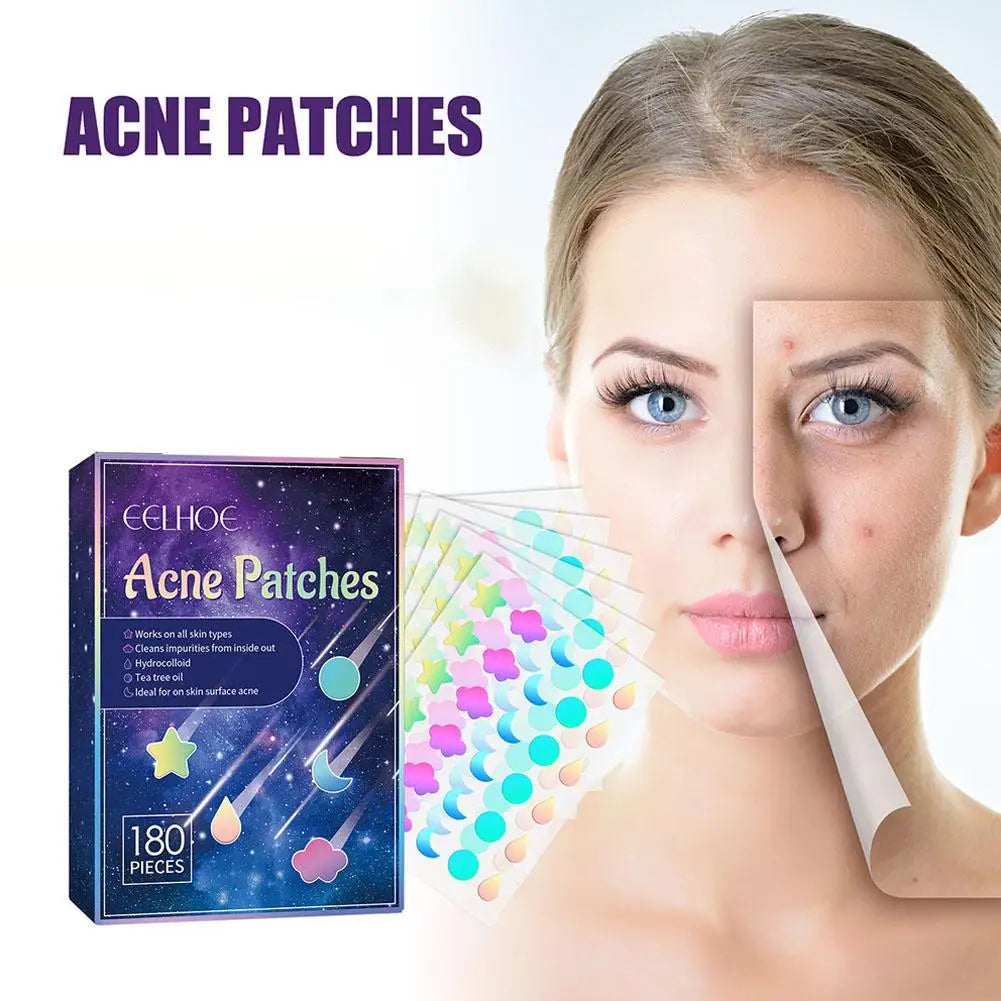 Colorful Acne Patch 180 Pills  Salicylic Acid  Tea Tree Oil  Acne  Hydrogel Patch acne care patch