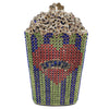 XIYUAN Popcorn Crystal Clutch Bags MINI Metal Box Minaudiere Purses Wedding Party Dinner Handbags Rhinestone Clutches Bags Gift