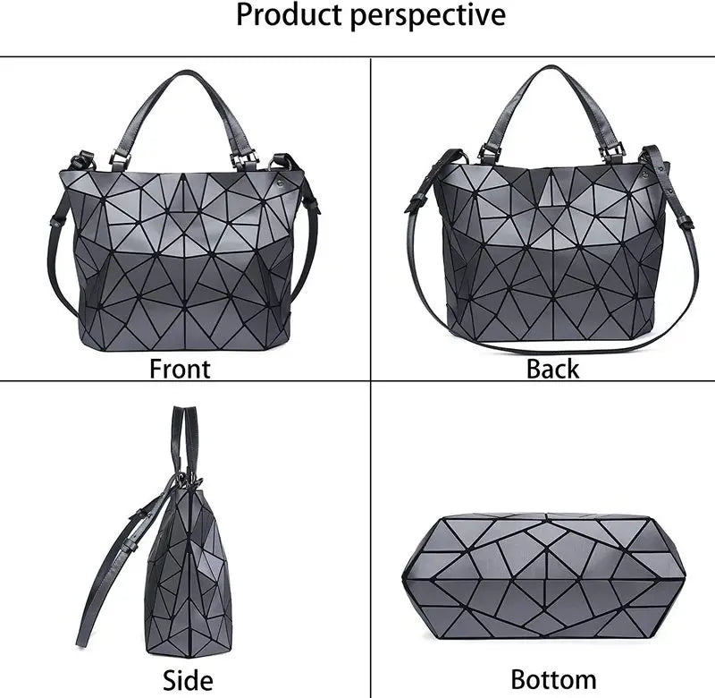 Handbags Bags For Women 2024 Designer Luxury Tote Bucket Bag Fashion Geometric Crossbody Shoulder Messenger Hand Bag Silver