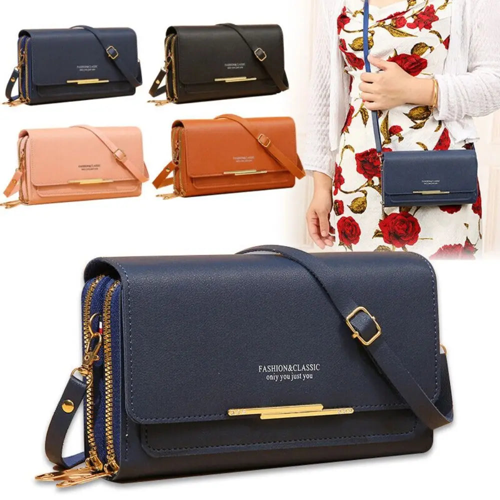 1PC Retro Fashion PU Leather Women Shoulder Bags Ladies Large-capacity Wallet Cross Body Handbag Messenger Bag Luggage Bags